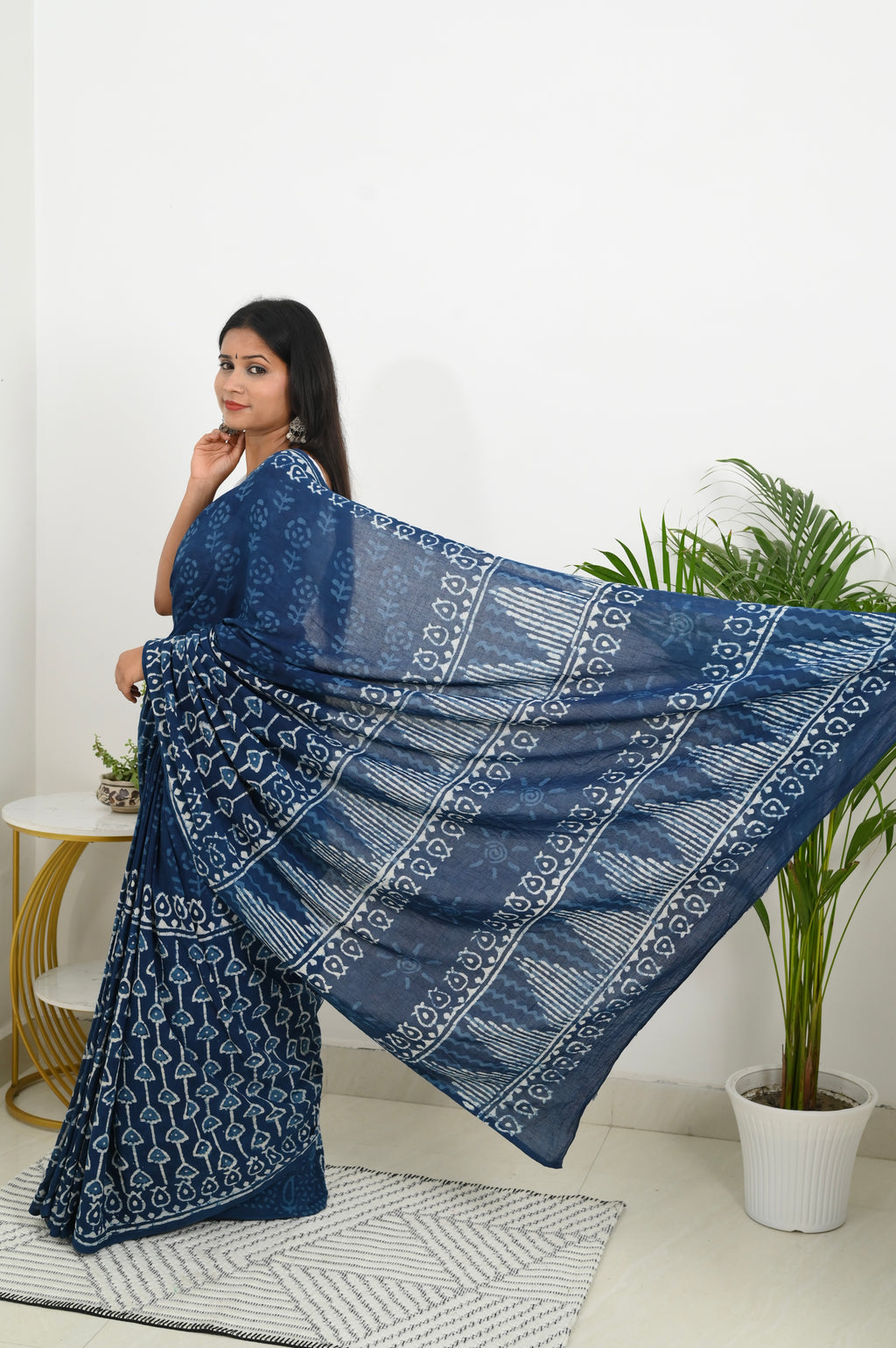 Mulmul Saree - The Blue Hour