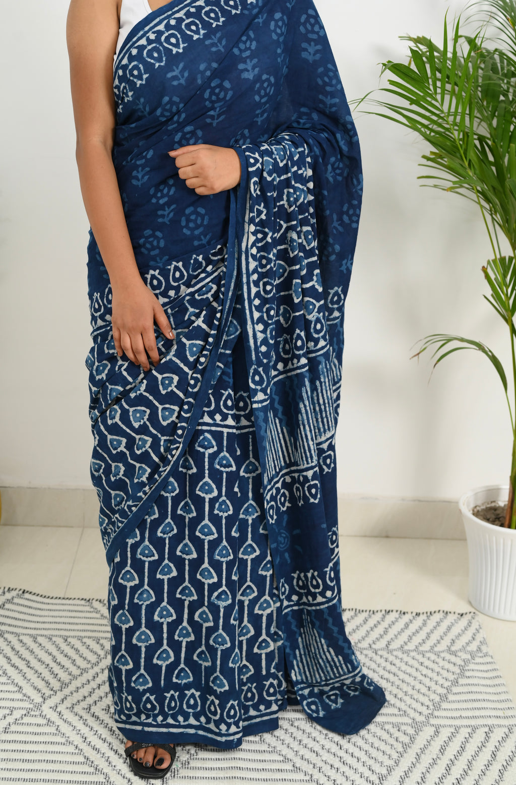 Mulmul Saree - The Blue Hour