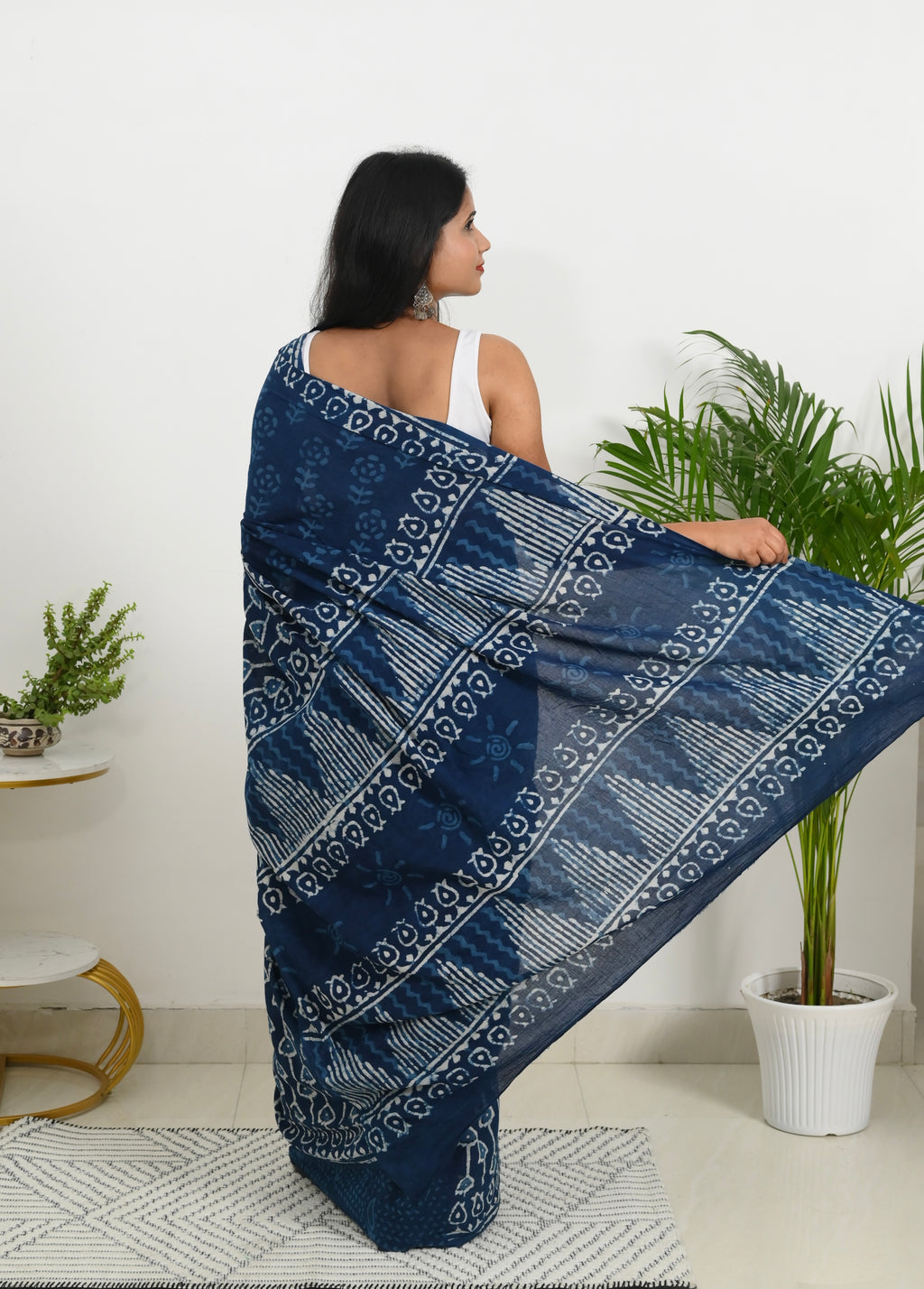 Mulmul Saree - The Blue Hour