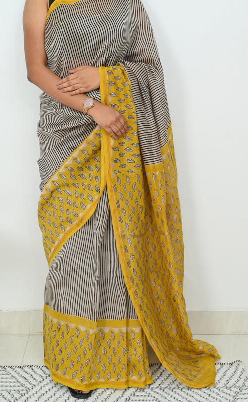 Chanderi Saree - Lined & Lovely