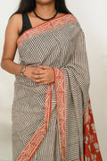 Mulmul Saree - Linear Love