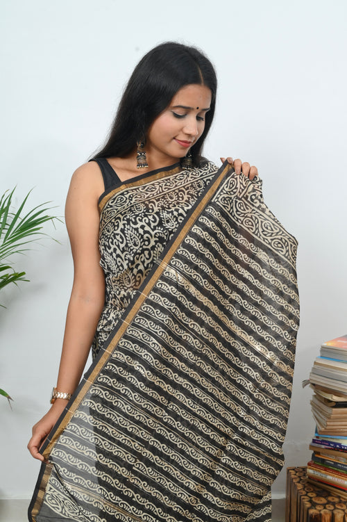 Chanderi Saree - Mystic Jaal