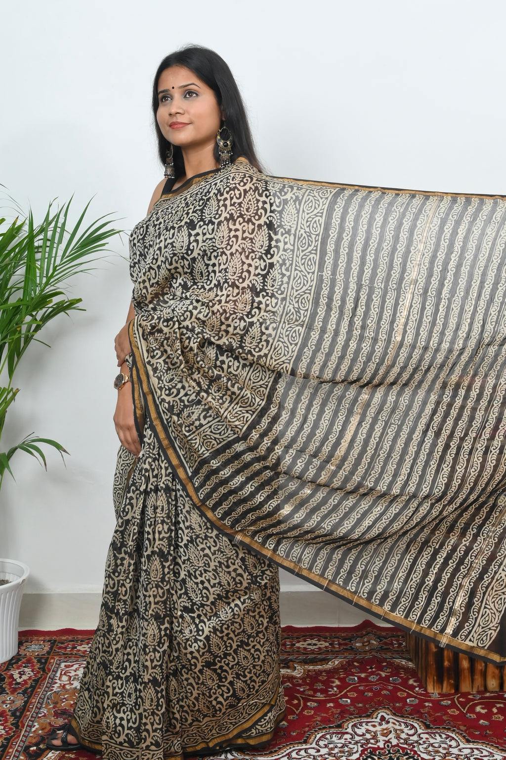 Chanderi Saree - Mystic Jaal