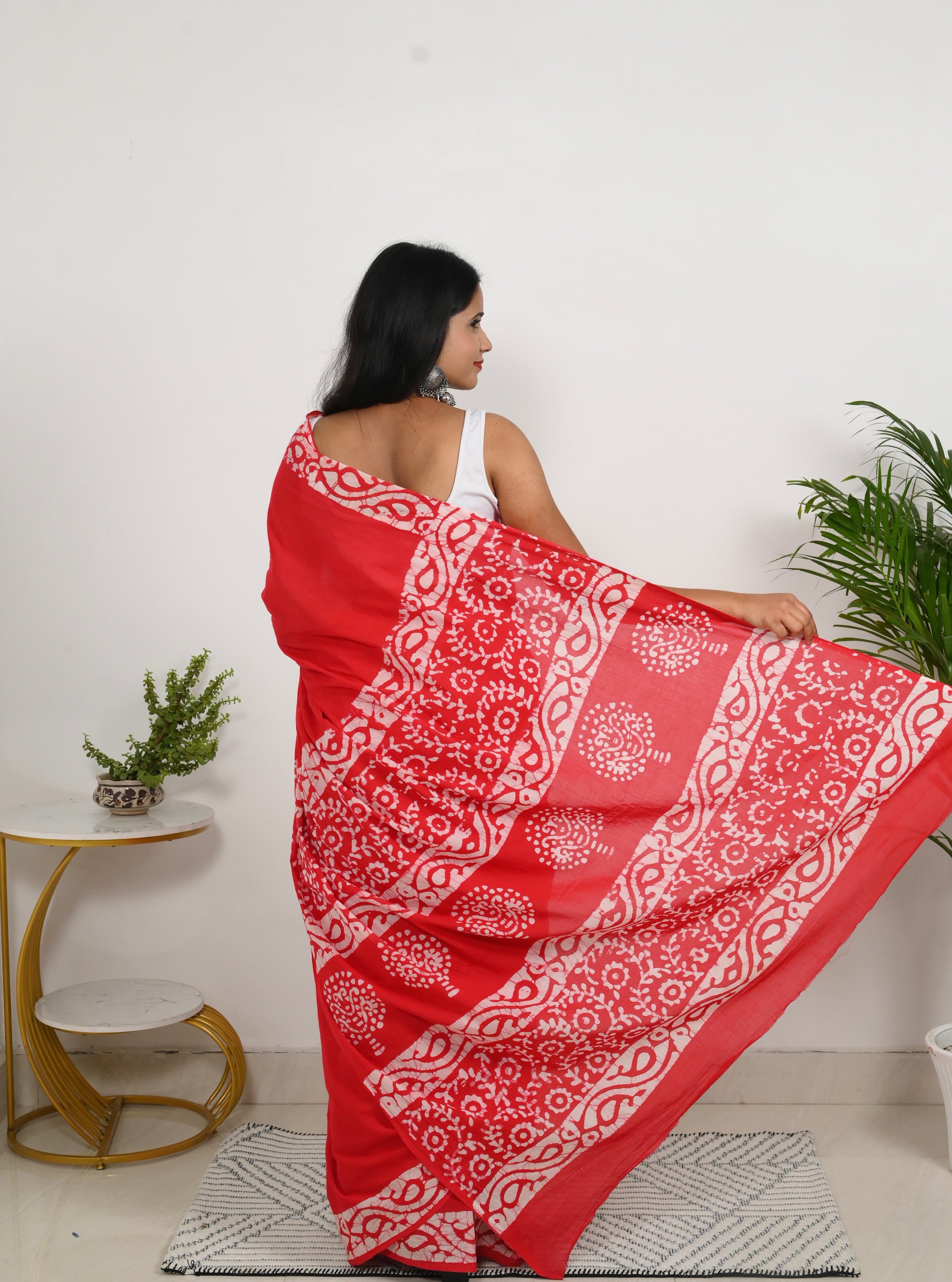 Mulmul Saree - Surkh Dil