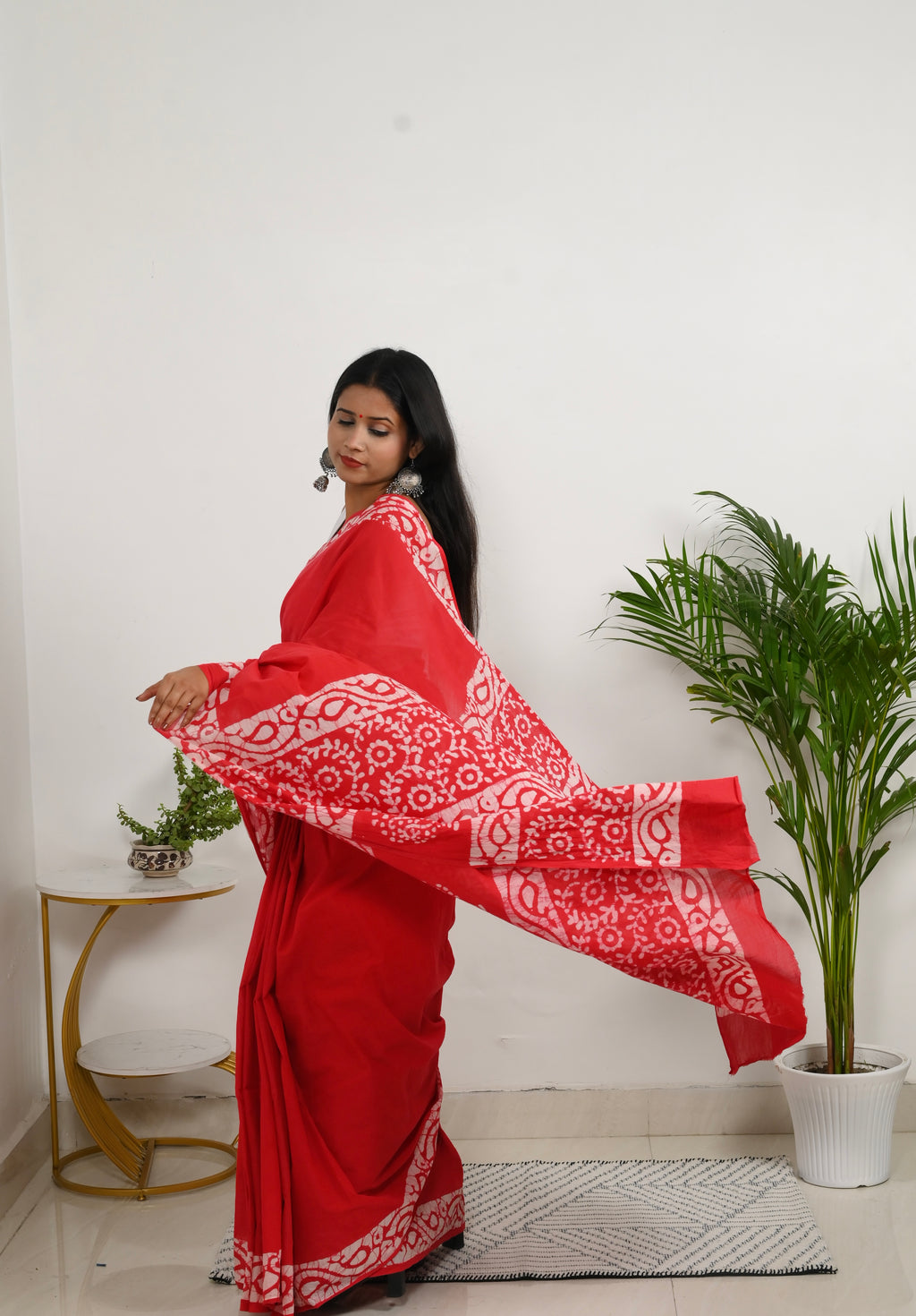 Mulmul Saree - Surkh Dil