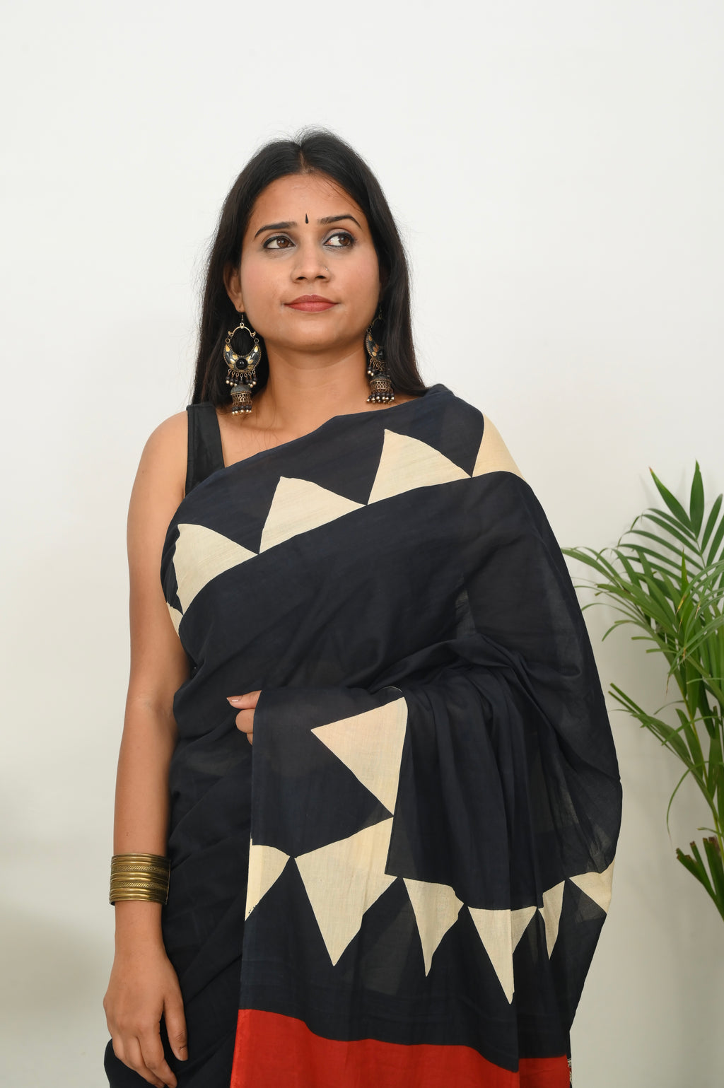 Mulmul Saree - Siyaah Khwaab
