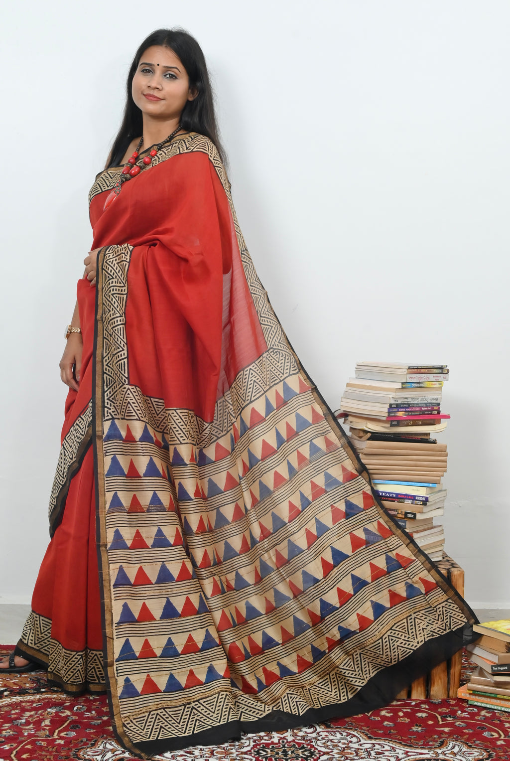 Chanderi Saree - Trikonika