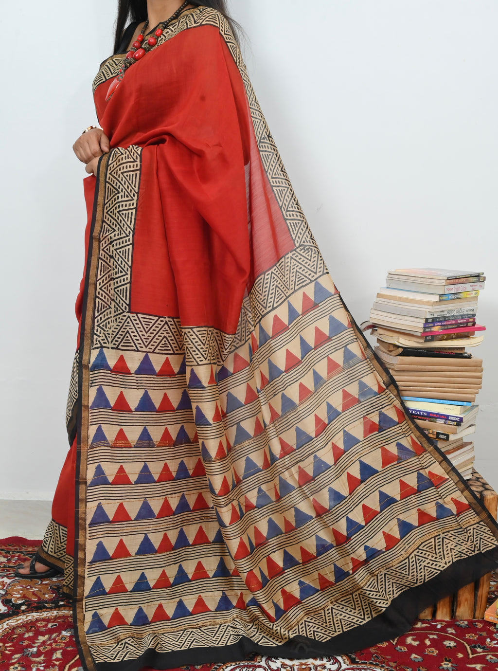 Chanderi Saree - Trikonika